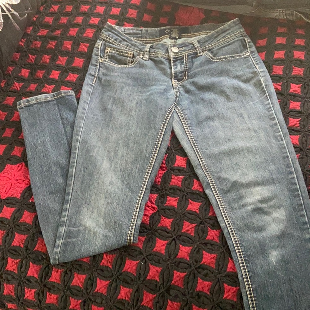 Skinny Blue Jeans
